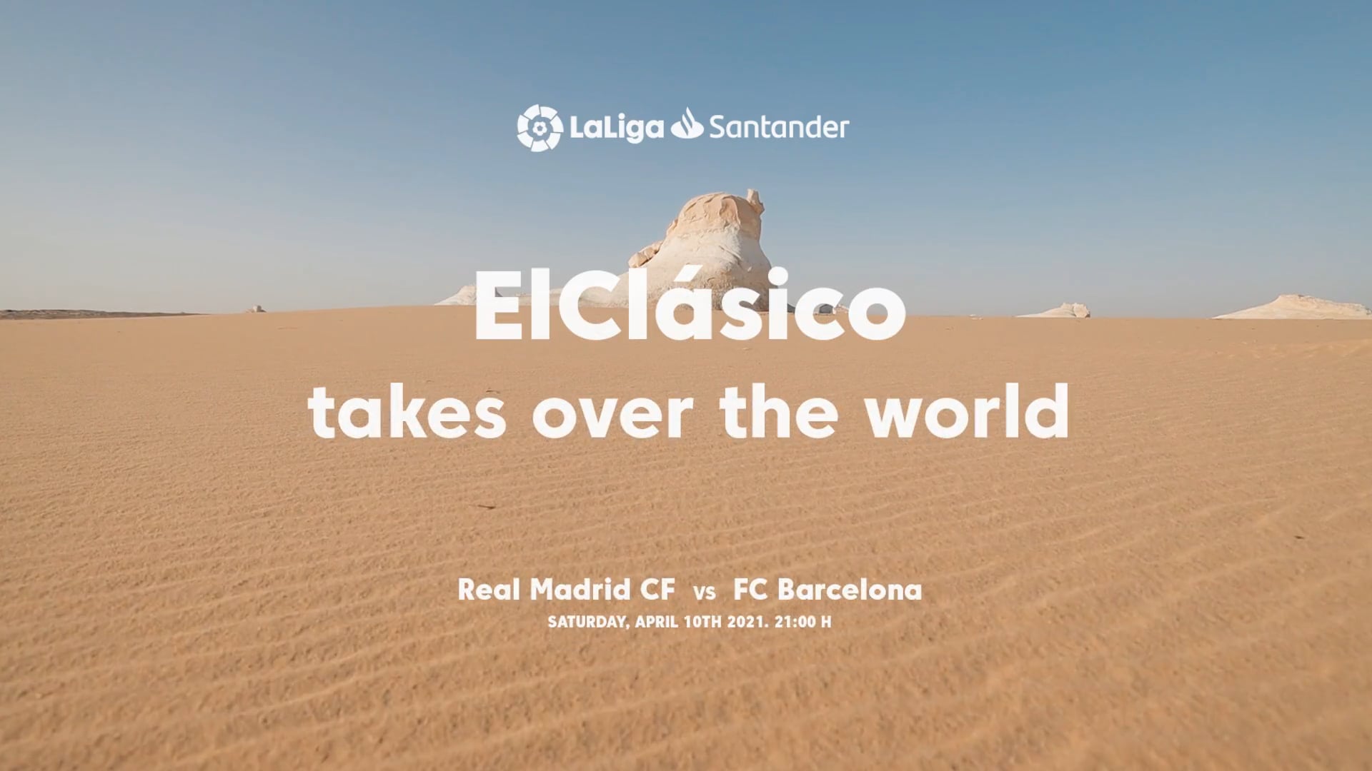 La Liga El Clasico Black & White Desert Egypt campaign